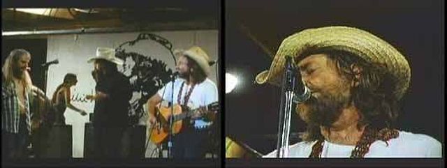 On July 3rd and 4th Anthology Film Archives screens Willie Nelson's 4th of July Celebration, a 1979 documentary covering Nelson's "picnic" jamborees, envisioned as a "Woodstock in Texas." The Village Voice's Nick Pinkerton says, "The film isn't cut to the beat, and attempts at groovy style are blessedly awkward raritiesâI'm thinking of the slo-mo of a naked broad 'spontaneously' stage-rushing an embarrassed Kershaw. (Oddly, there are reports of a SpaceVision 3-D version of the film.) The simplicity is largely a virtue here. This picnic went three days, but 4th of July is structured as a day and night, coherently charting a constellation of musicians as they play, drift off, drink, drift back. (Yeah, that's Wolfman Jack.) "Nelson is a discreetly withdrawn host, hovering tender and private over his ballads, visibly lit up when harmonizing with Waylon. The near-constant presence is emcee Leon Russell, who, glaring through a cowl of prematurely gray hair, becomes oblivious to everything but the liquor as the night wears on, to the alternate irritation and bemusement of his badgered co-stars. Leon: 'I do drink, bless your heartâsome of us got to . . .' Willie: 'Or else it won't get done.'"